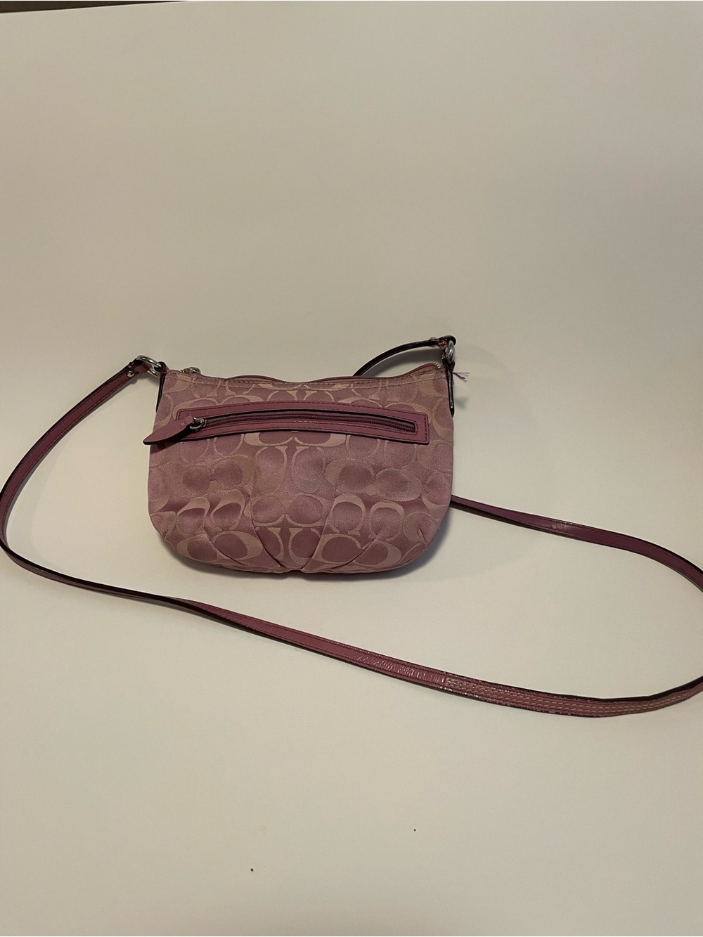 Coach Dusty Rose Signature Crossbody Bag